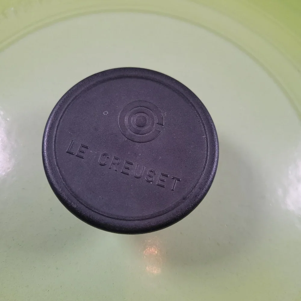 Le Creuset Replacement Lid 7.25 Qt Round 28 Lime Green Enameled Cast Iron France